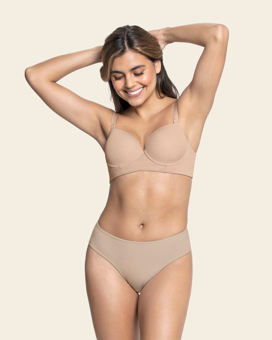 Leonisa 3-Pack Stretch Cotton Mid-Rise Bikini Panties