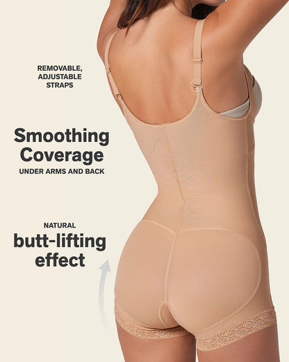 Leonisa Boyshort Bottom Body Shaper with Extra-Firm Compression