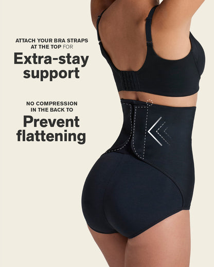 Leonisa Firm Compression Post Surgical Panty w/ Adjustable Belly Wrap