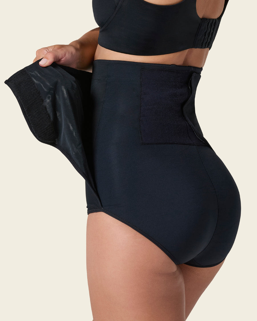 Leonisa Firm Compression Post Surgical Panty w/ Adjustable Belly Wrap