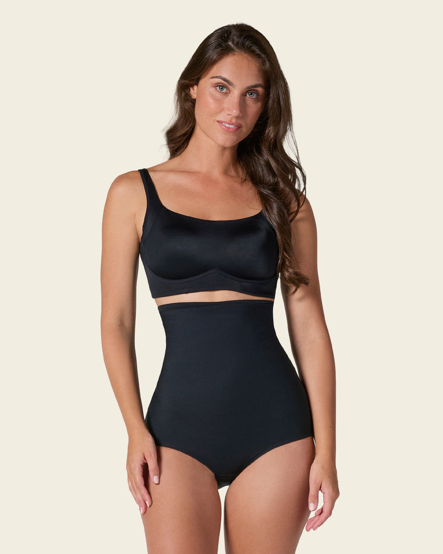Leonisa Firm Compression Post Surgical Panty w/ Adjustable Belly Wrap