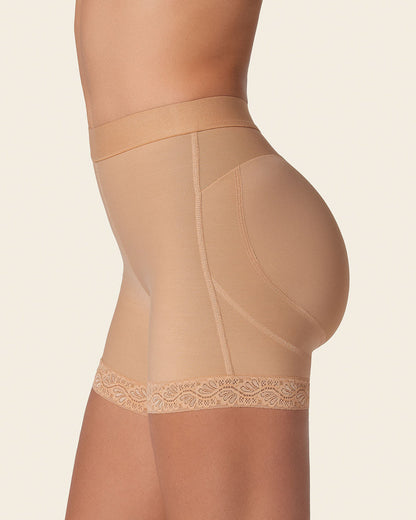 Leonisa Mid-Rise Sculpting Butt Lifter Shaper Short