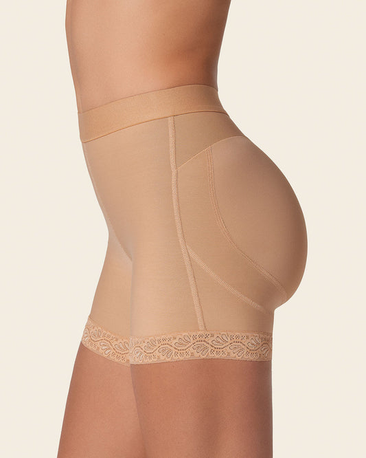 Leonisa Mid-Rise Sculpting Butt Lifter Shaper Short