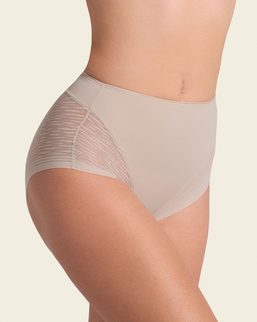 Leonisa 3-Pack High-Waisted Sheer Lace Shaper Panties