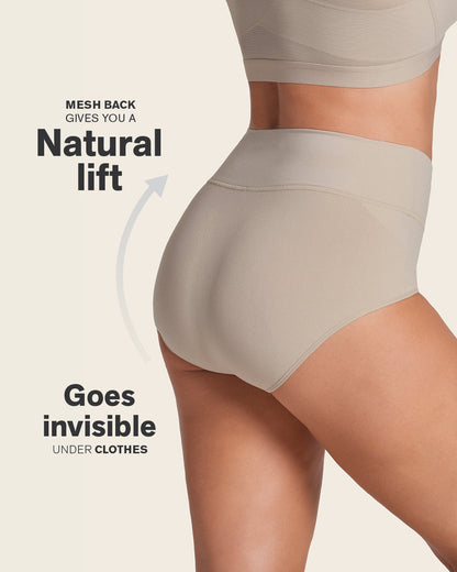 Leonisa 3-Pack High-Waisted Classic Sculpting Briefs