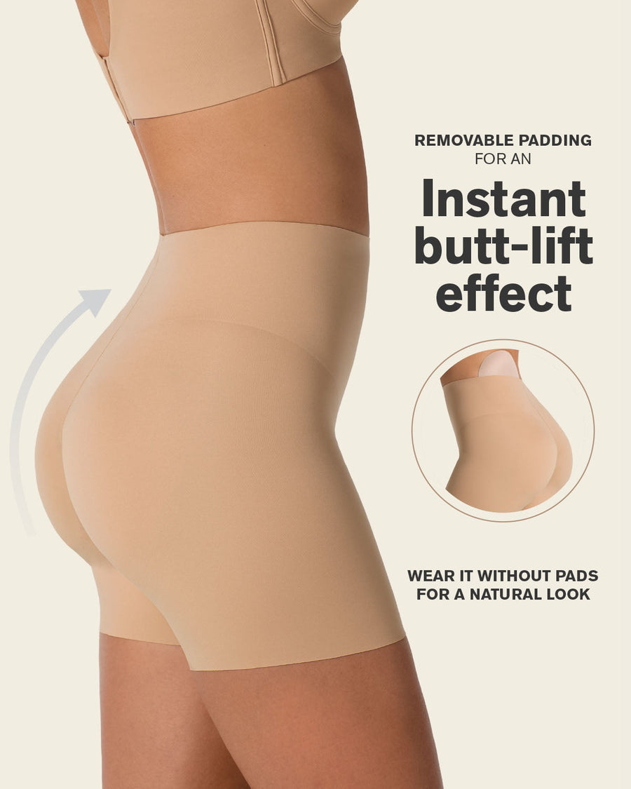 Leonisa Undetectable Padded Butt Lifter Shaper Short