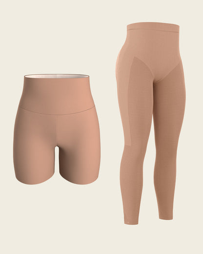Leonisa PowerStay Short + SmartShape Capri in Brown
