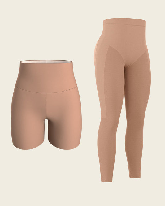 Leonisa PowerStay Short + SmartShape Capri in Brown