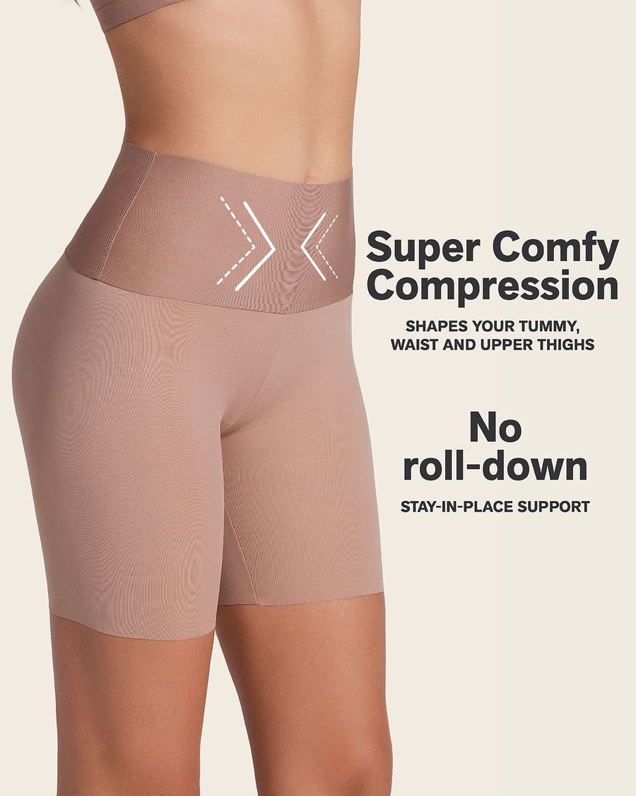 Leonisa PowerStay Short + SmartShape Capri in Brown