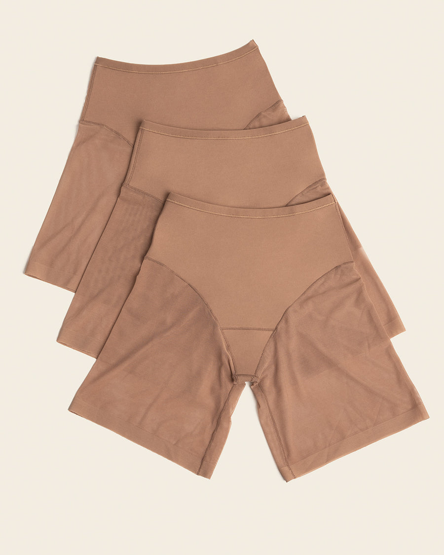Leonisa 3-Pack Sheer Shaper Shorts