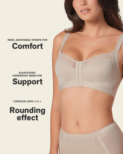 Leonisa Lightly Lined Wireless Posture Corrector Bra