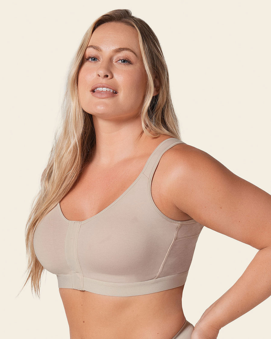 Leonisa Stretch Cotton Wireless Posture Corrector Bra