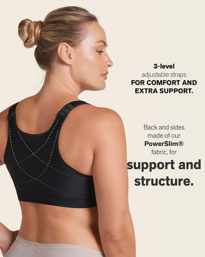 Leonisa Post-Surgical Wireless Bra with Front Closure
