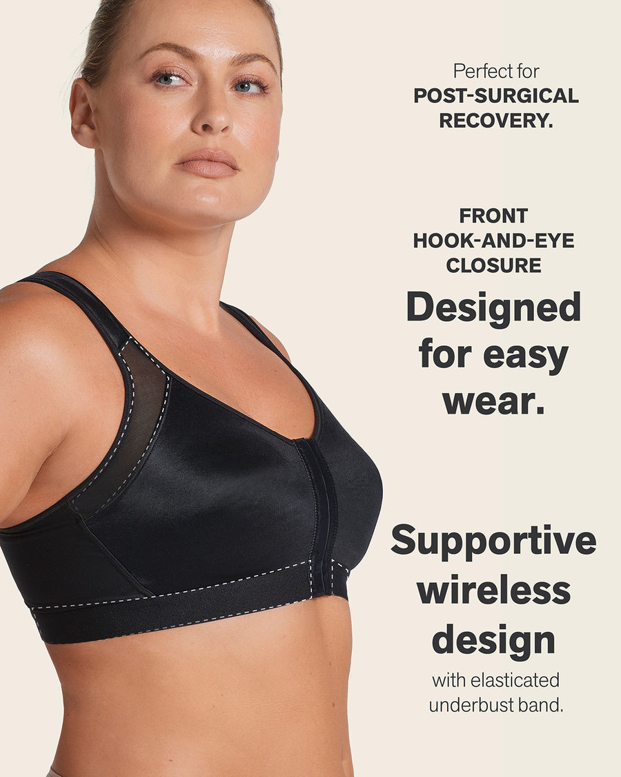 Leonisa Post-Surgical Wireless Bra with Front Closure