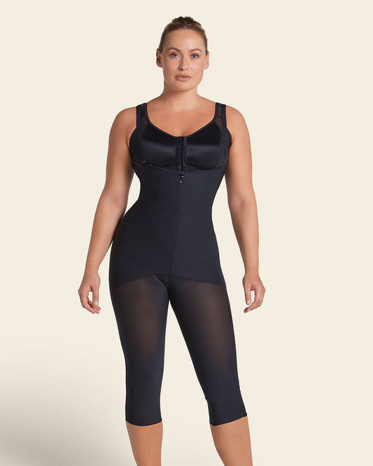 Leonisa Post-Surgical Calf-Length Girdle, Front Hook-And-Zip Closure