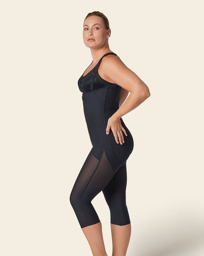 Leonisa Post-Surgical Calf-Length Girdle, Front Hook-And-Zip Closure