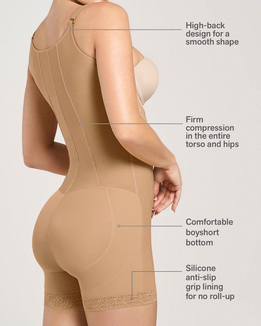 Leonisa Post-Surgical Short Girdle with Front Hook-And-Eye Closure