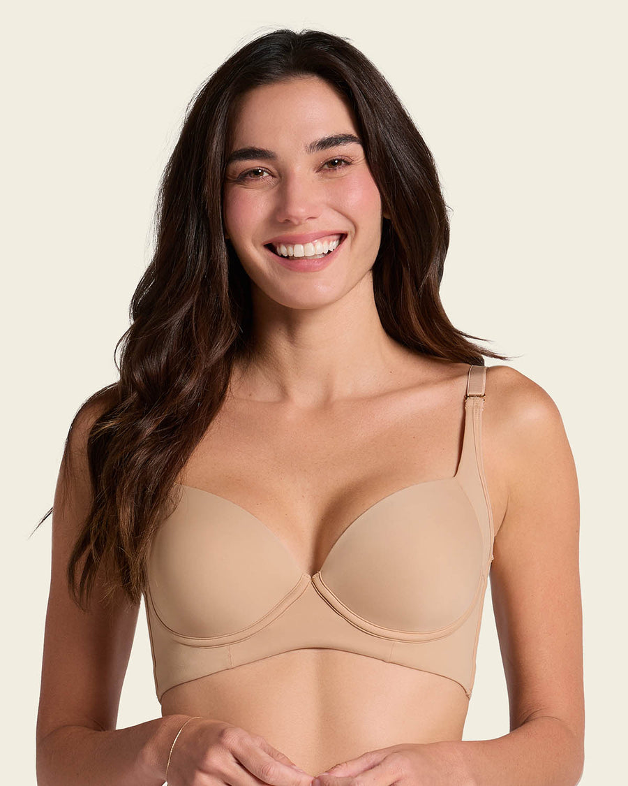 Leonisa Back Smoothing Bra with Soft Full Coverage Cups