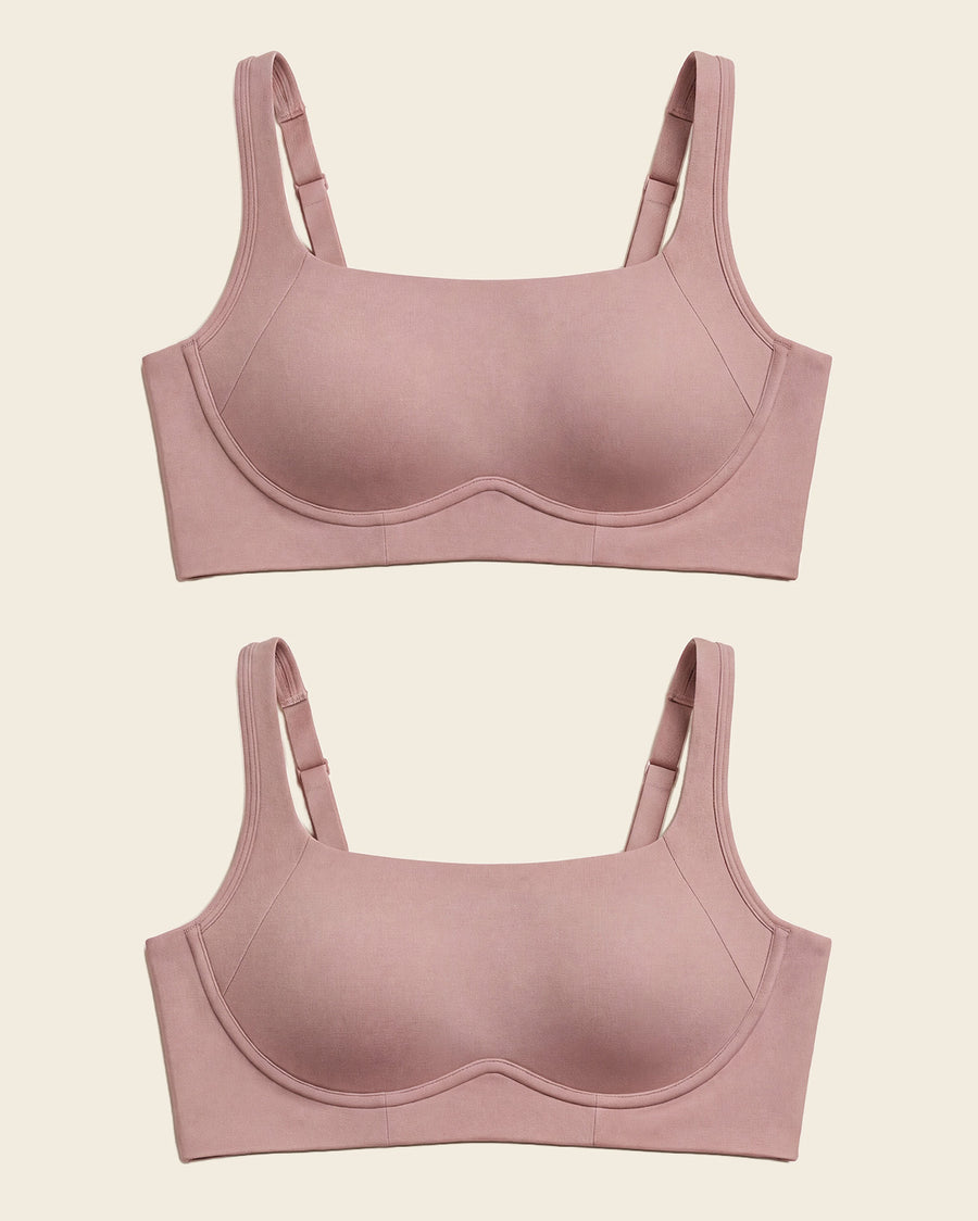 Leonisa 2-Pack Everyday Wireless Support Bras