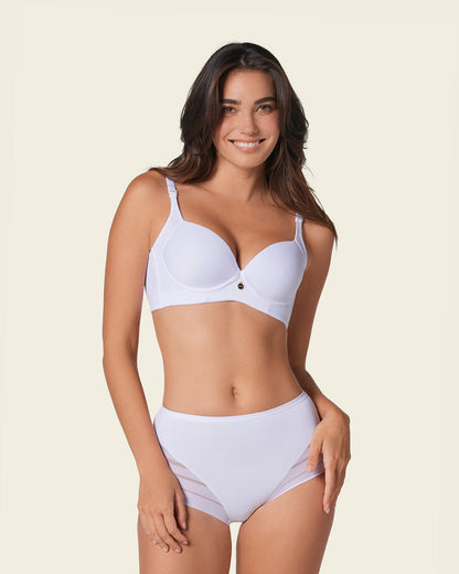 Leonisa 2-Pack High Profile Back Smoothing Bras with Soft Full Coverage Cups