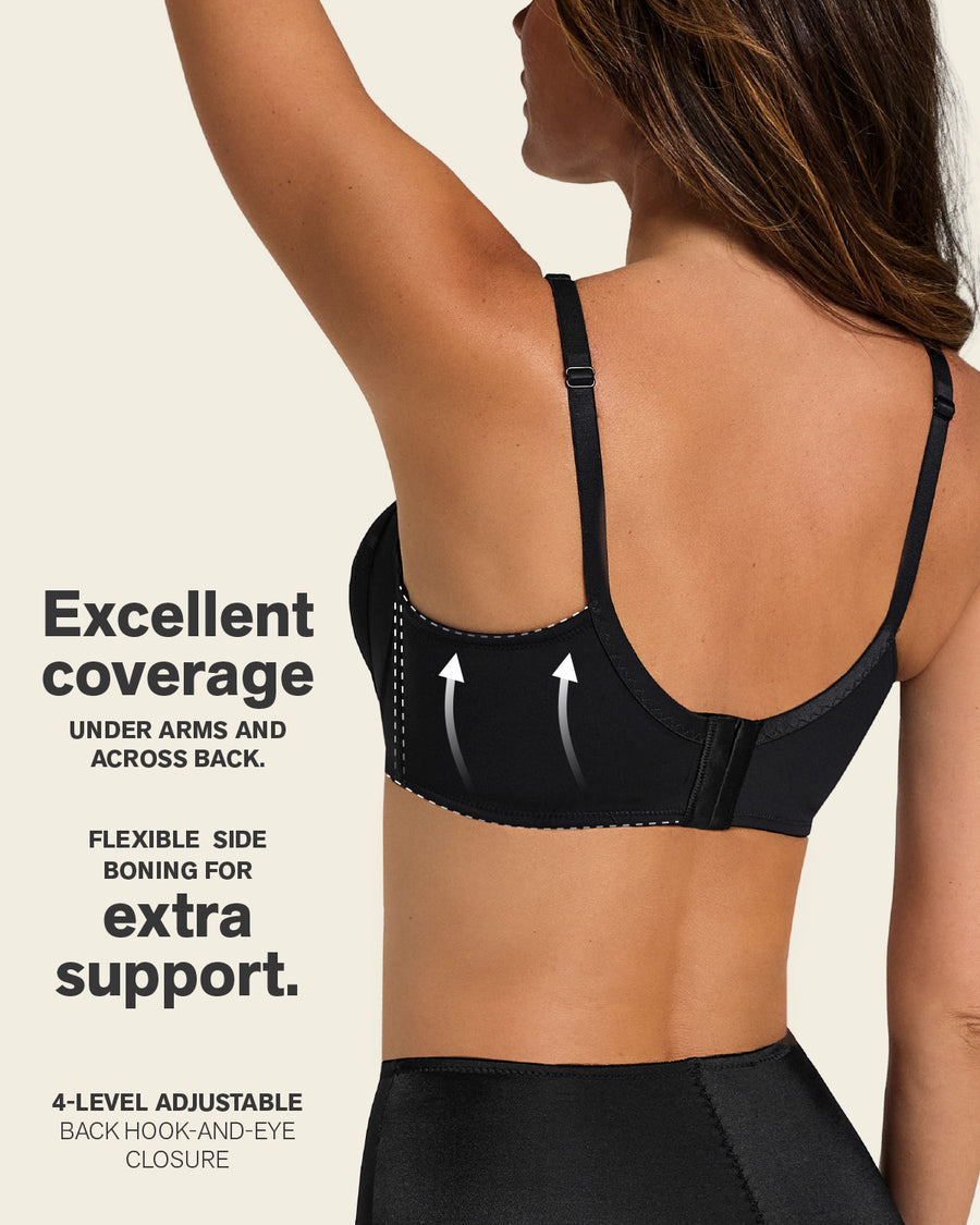 Leonisa Lace Stripe Natural Support Classic Bra