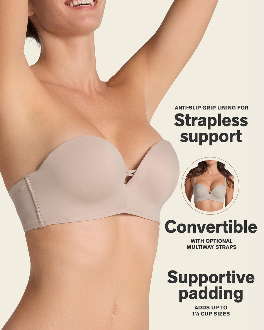 Leonisa Triple Push-Up Strapless Bra