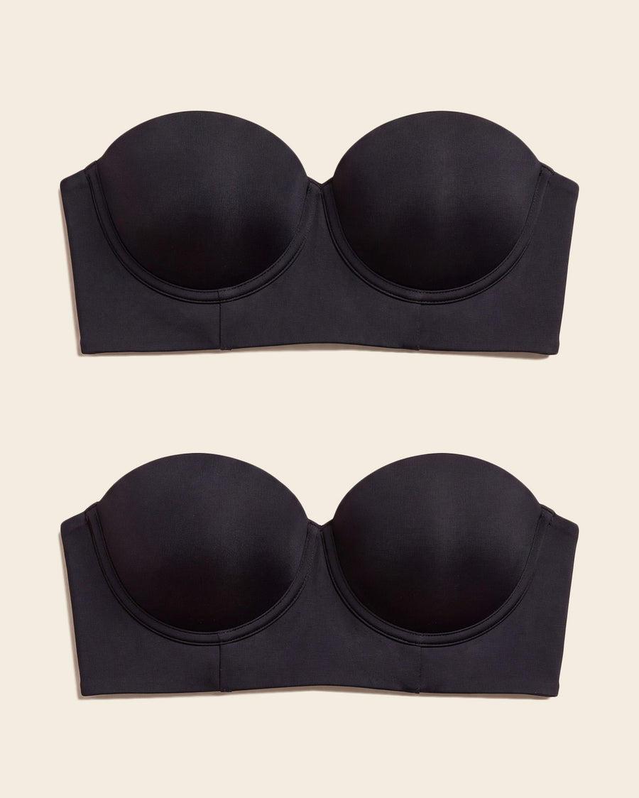 Leonisa 2-Pack Bras 360: Strapless Longline Contouring Bras