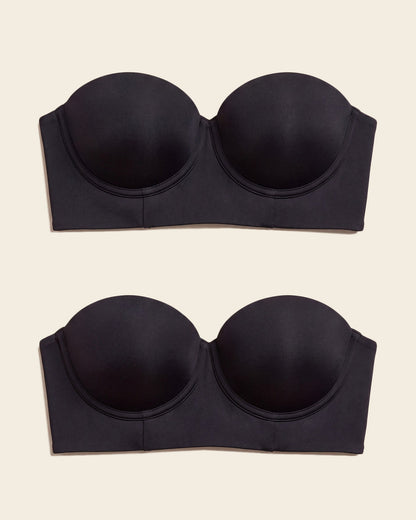 Leonisa 2-Pack Bras 360: Strapless Longline Contouring Bras