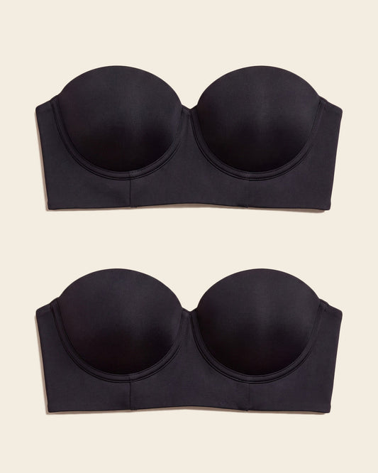 Leonisa 2-Pack Bras 360: Strapless Longline Contouring Bras