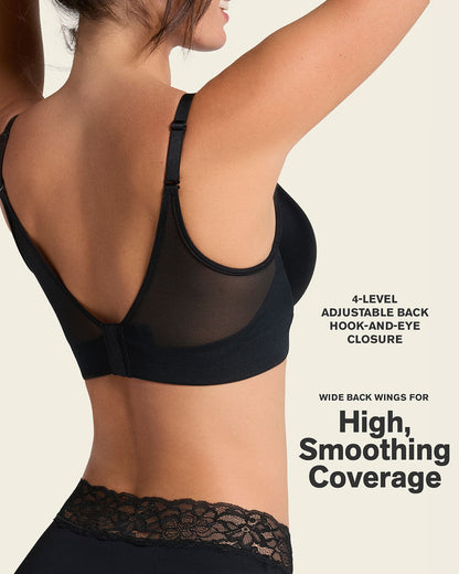 Leonisa Memory Foam Push-Up Underwire Bustier Bra with Strappy Front