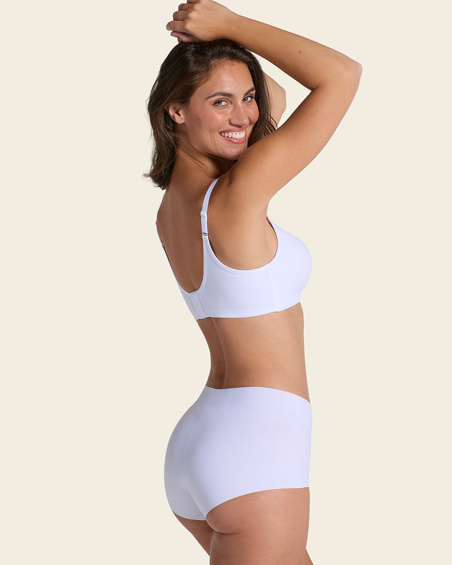 Leonisa Mostly Covered Invisible Microfiber Boyshort Panty
