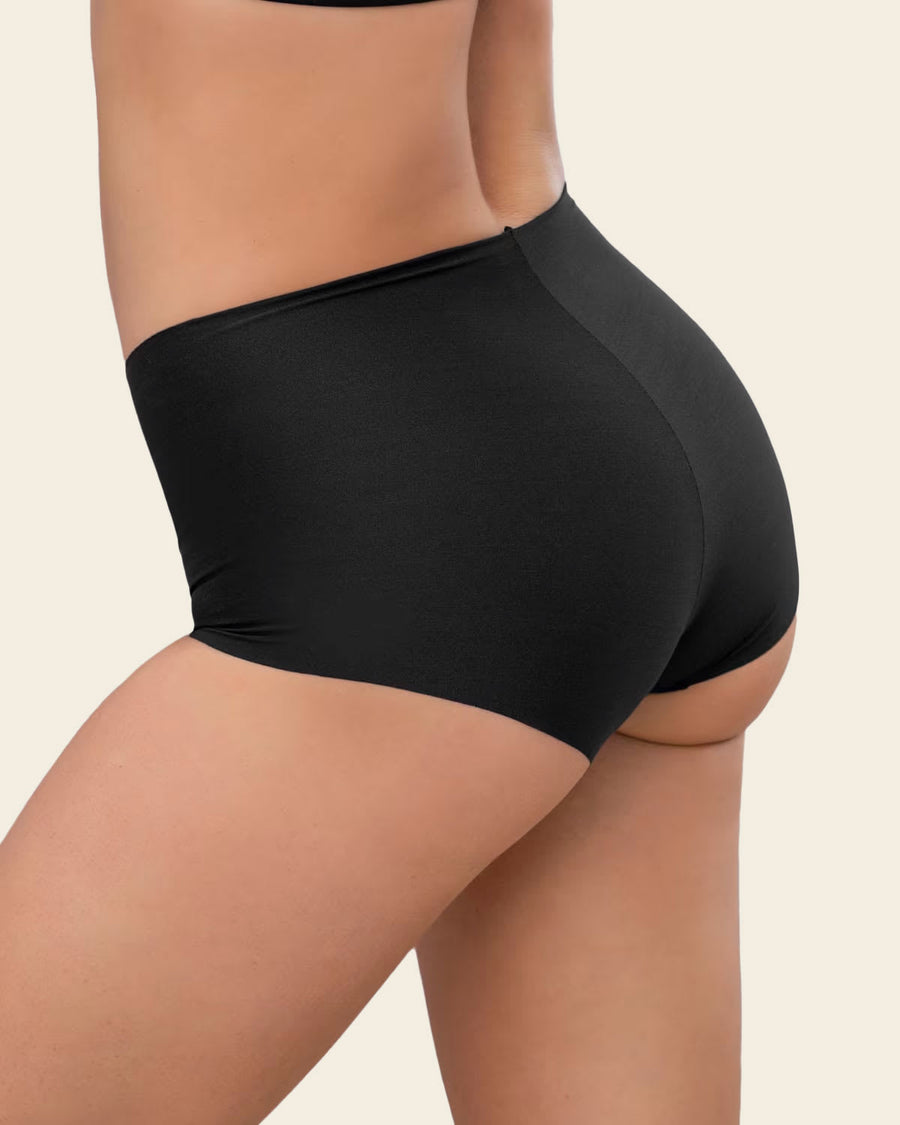 Leonisa 3-Pack Mostly Covered Invisible Microfiber Boyshort Panties