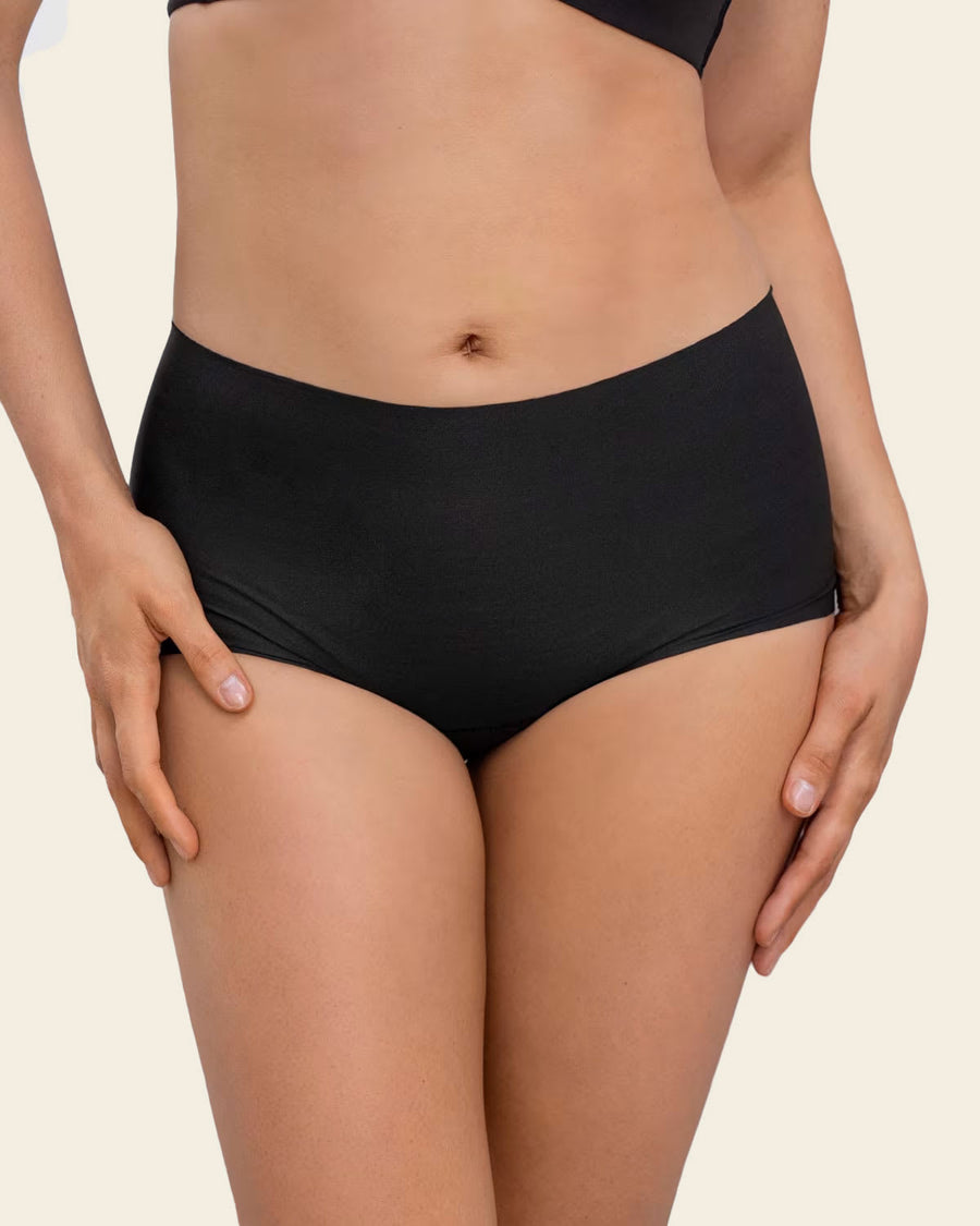 Leonisa 3-Pack Mostly Covered Invisible Microfiber Boyshort Panties