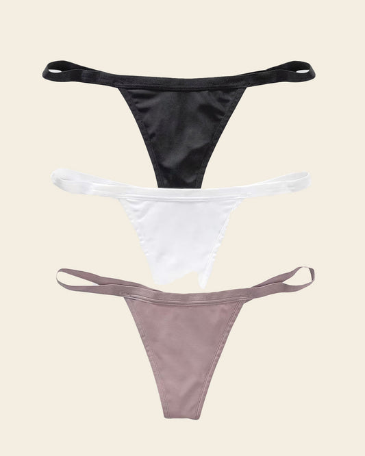 Leonisa 3-Pack Invisible G-String Thong Panties