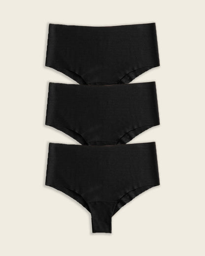 Leonisa 3-Pack Totally Seamless Mid-Rise Microfiber Cheeky Panties