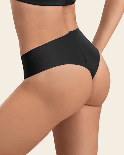 Leonisa 3-Pack Totally Seamless Mid-Rise Microfiber Cheeky Panties