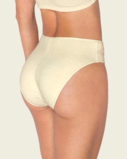 Leonisa 3-Pack Stretch Cotton Mid-Rise Bikini Panties