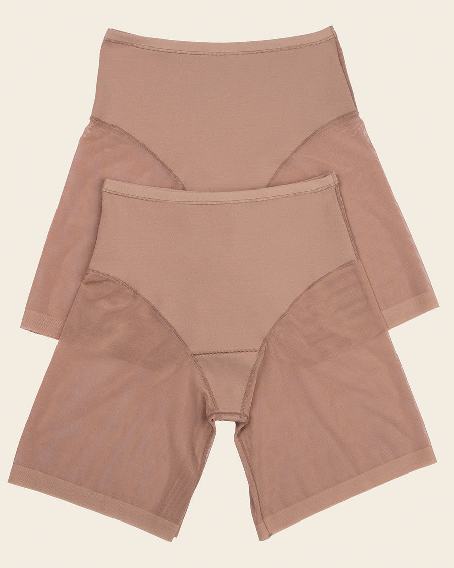 Leonisa 2-Pack Truly Undetectable Sheer Shaper Shorts
