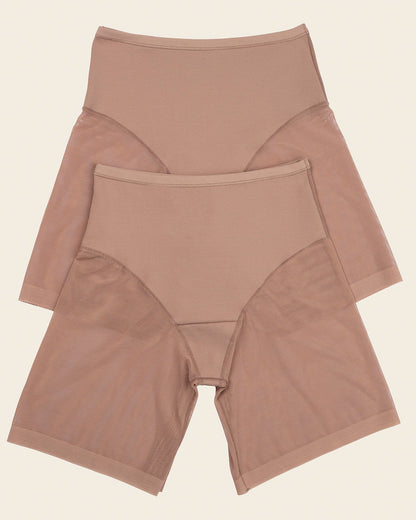 Leonisa 2-Pack Truly Undetectable Sheer Shaper Shorts
