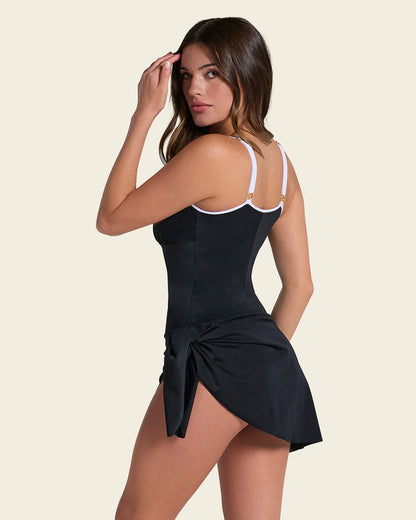 Leonisa Shaping Full Coverage Multipurpose Swim Dress