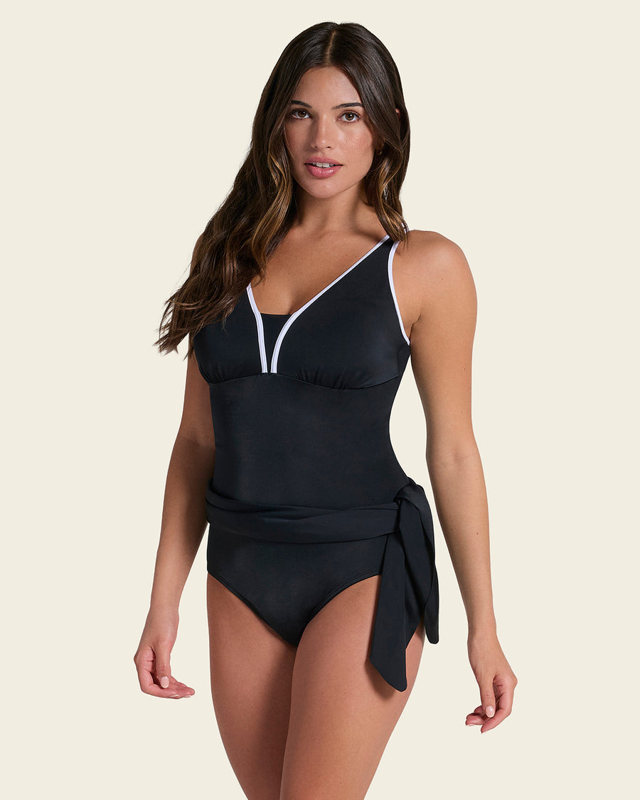 Leonisa Shaping Full Coverage Multipurpose Swim Dress