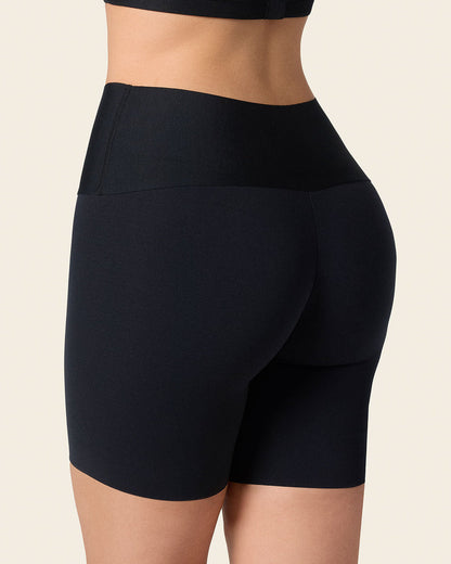 Leonisa PowerStay Short & Stripe Undetectable Panty Bundle in Black