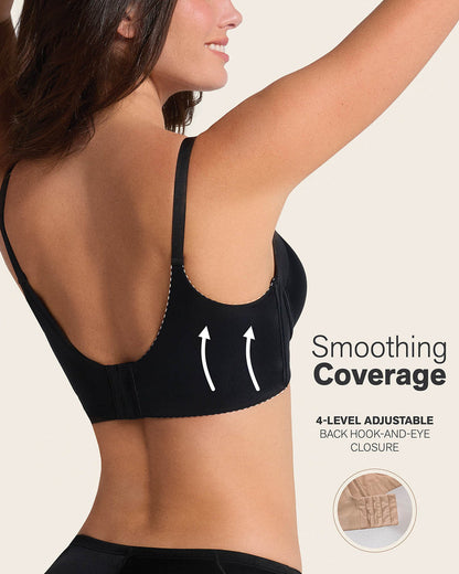 Leonisa High Profile Bra & PowerStay Short in Black