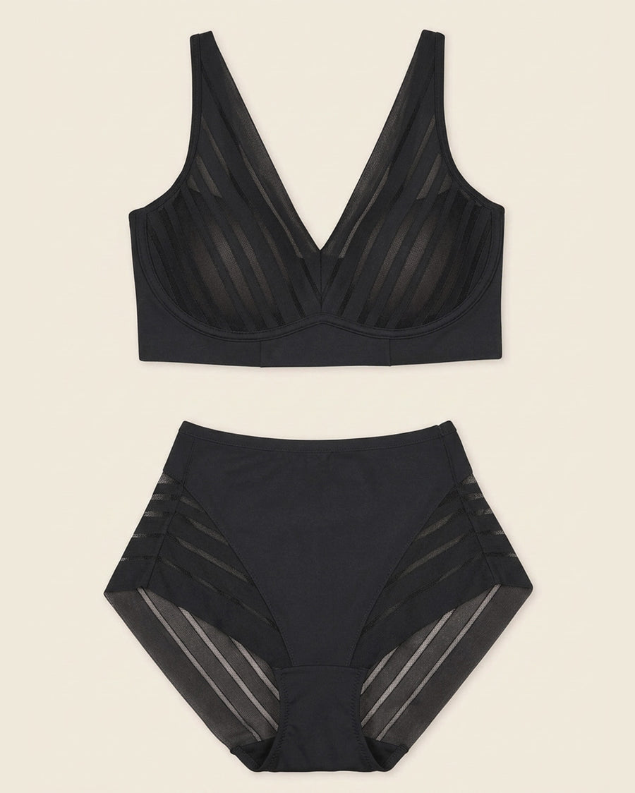 Leonisa Daily Bra & Stripe Undetectable in Black