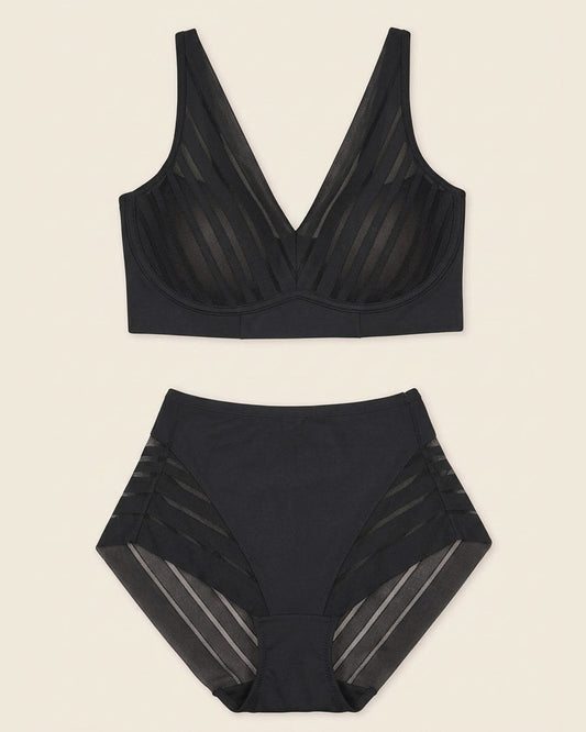 Leonisa Daily Bra & Stripe Undetectable in Black