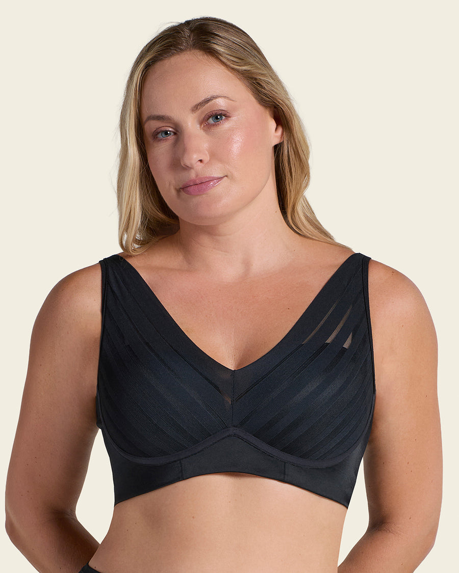 Leonisa Daily Bra & Stripe Undetectable in Black