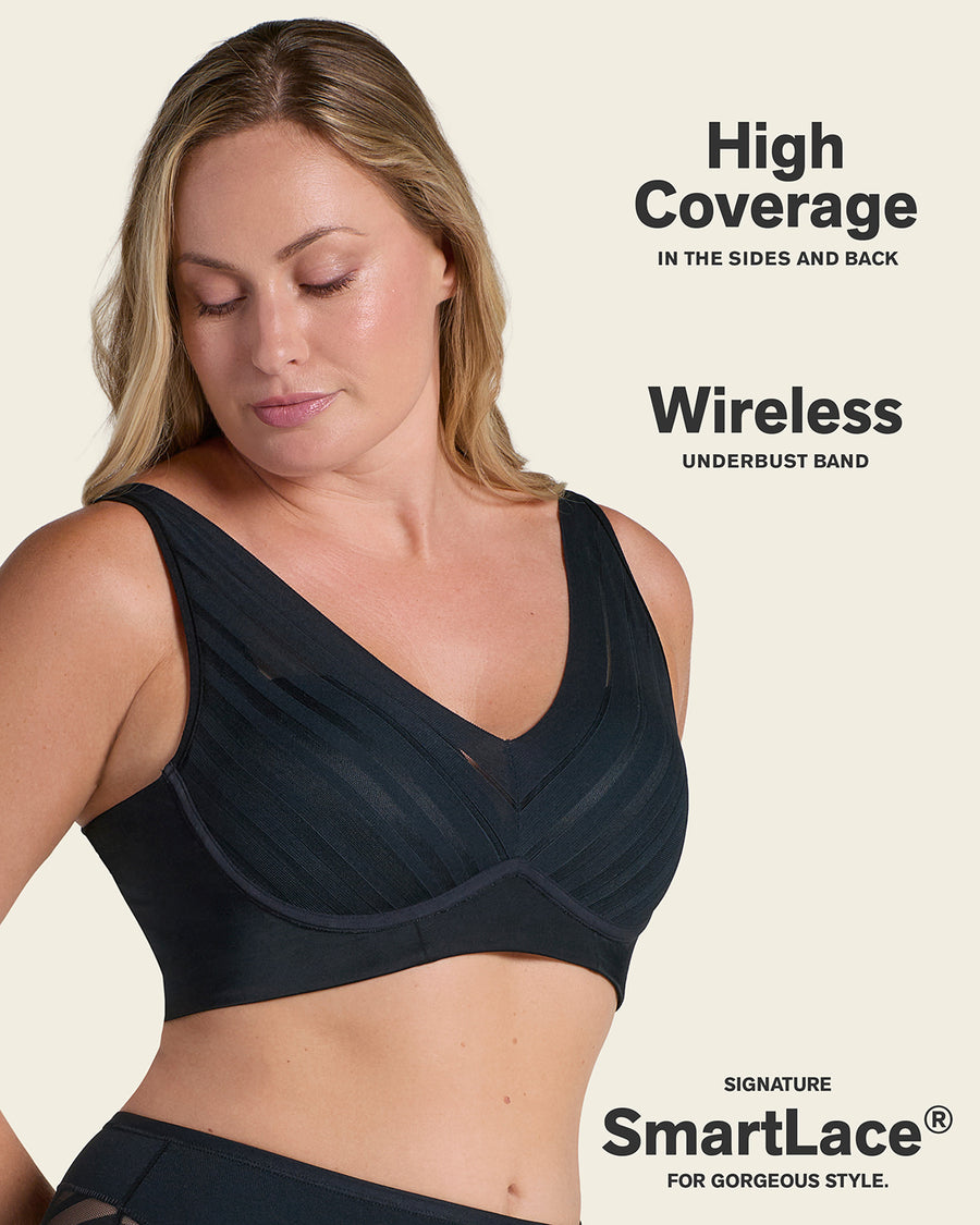 Leonisa Daily Bra & Stripe Undetectable in Black