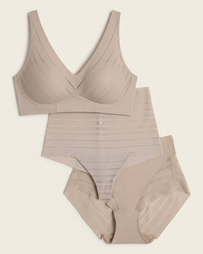 Leonisa Daily Bra & Undetectable Essentials 3-Pack in Nude