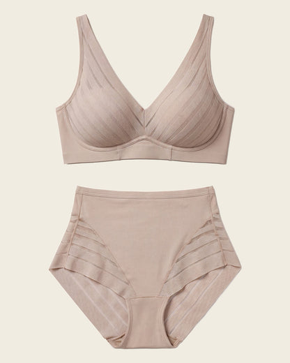 Leonisa Daily Bra & Stripe Undetectable in Nude