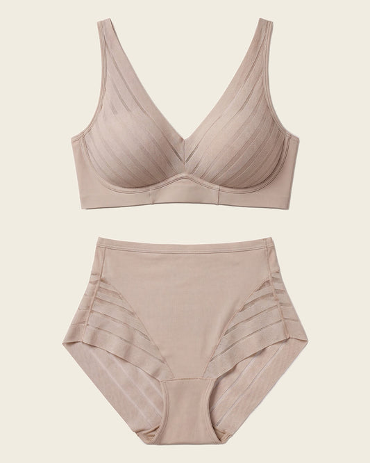 Leonisa Daily Bra & Stripe Undetectable in Nude